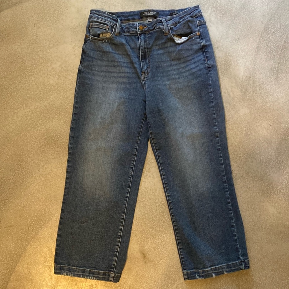 Judy Blue Wide Leg Crop Jeans sz 15/32